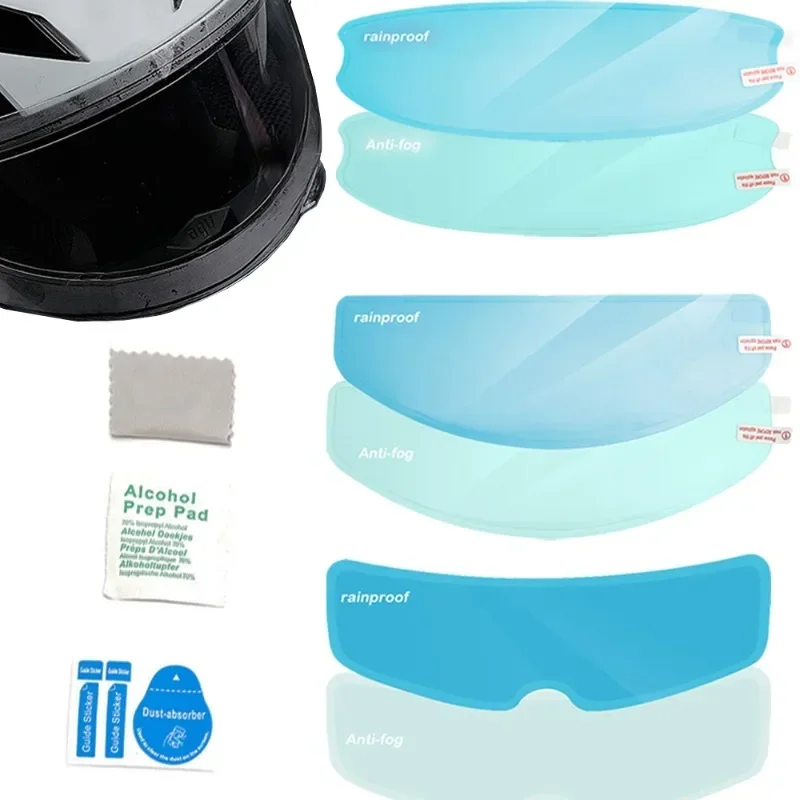 Motorcycle Helmet Lenses Film Universal Electric Vehicle Riding Safety Protection Rainproof Anti-fog Film Helmet Lens Sticker