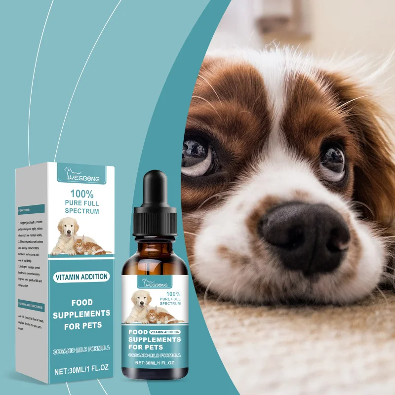 

Pet Food Supplement For Dogs & Cats, Joint Support & Anxiety Relief, Daily Health Booster With Natural Ingredients