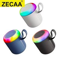 ZECAA New Portable Mini Bluetooth Wireless Speaker Music Speaker Box With RGB Color Light New Led Wireless Smart Speaker Box