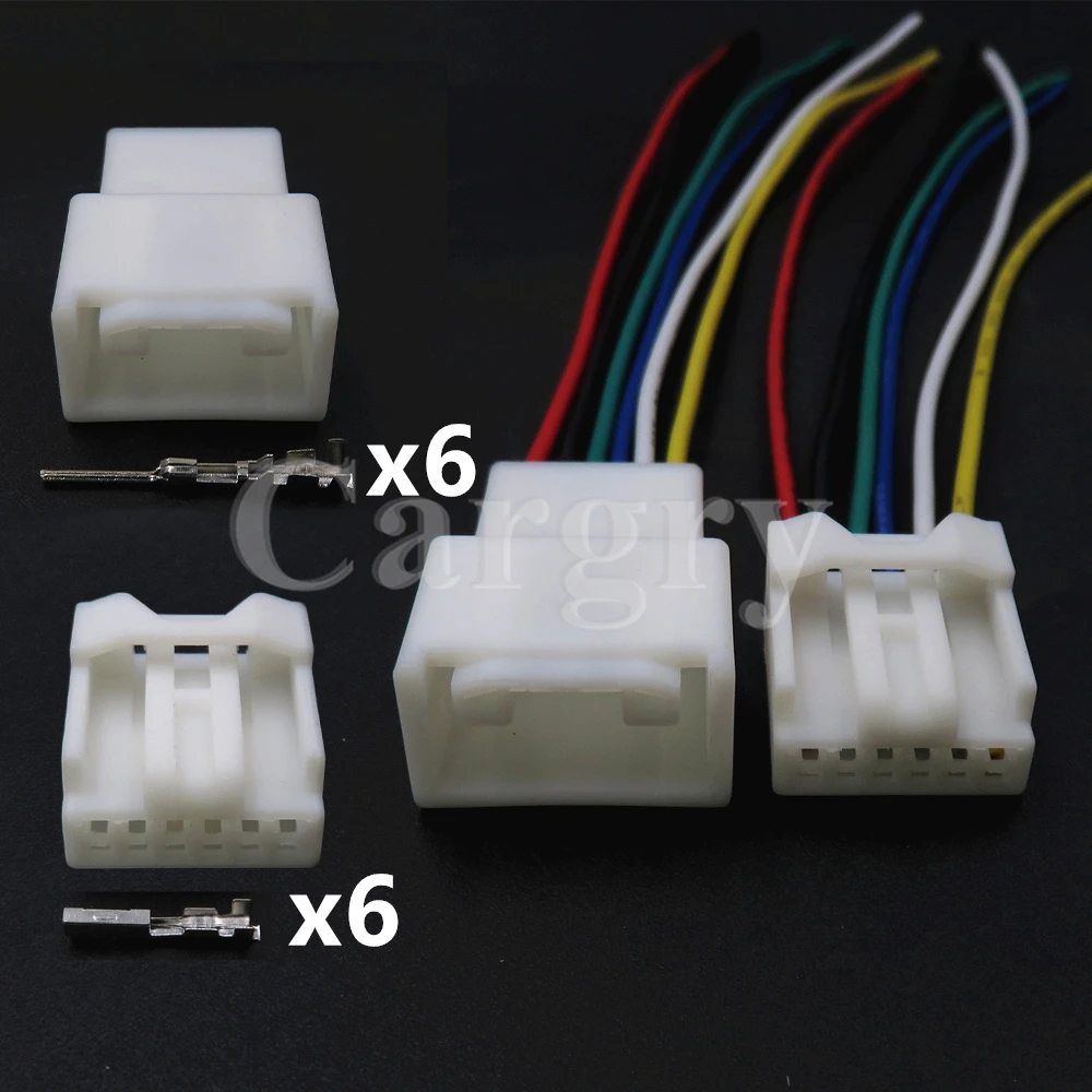 1 Set 6P 6098-2218 6098-2303 AC Assembly Car Instrument Adjustment Switch Automotive Instrument Wire Socket For Toyota Lexus