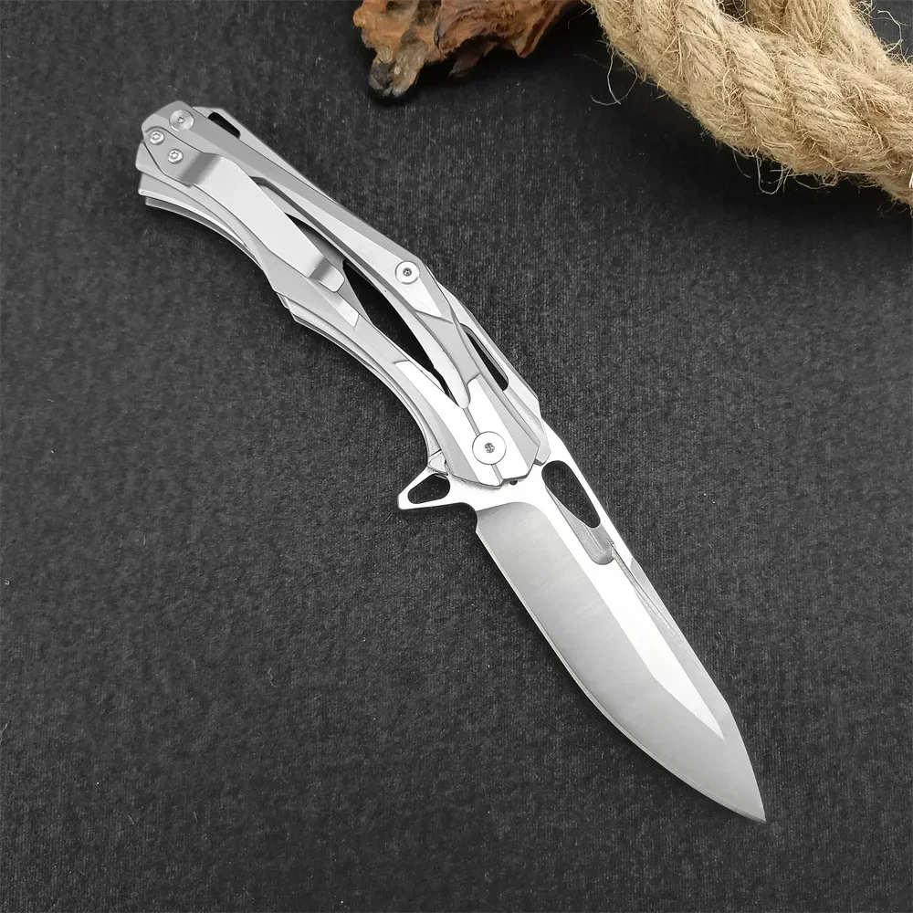 D2 شفرة التخييم المحمولة سكين للفرد 420 الصلب مقبض دائم البرية بقاء الصيد سكينة تكتيكية EDC أداة الدفاع عن النفس