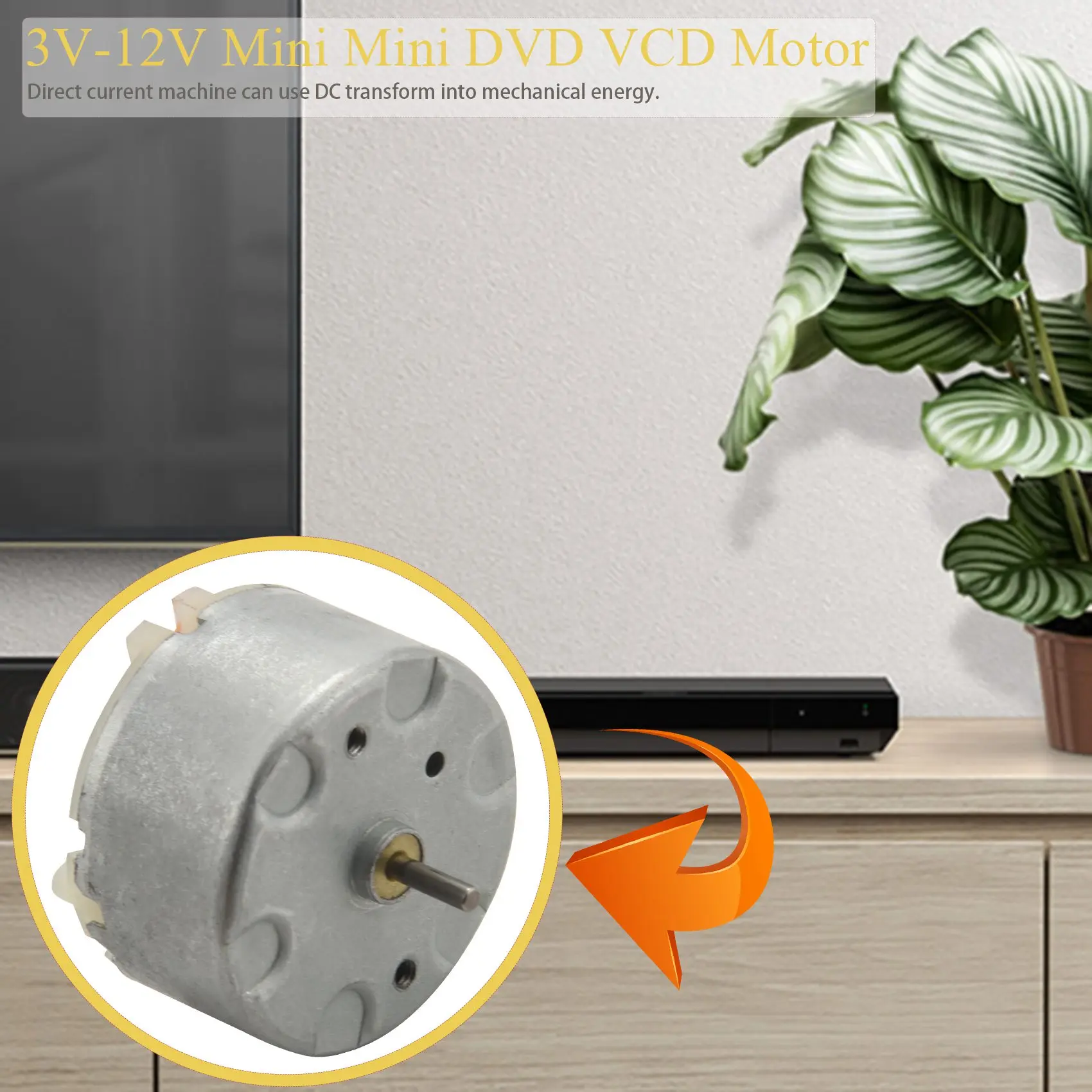 Электродвигатель 3 В-12 В Mini DVD VCD 3 В-2700 об/мин 6 В-4000 об/мин RF-500TB-12560