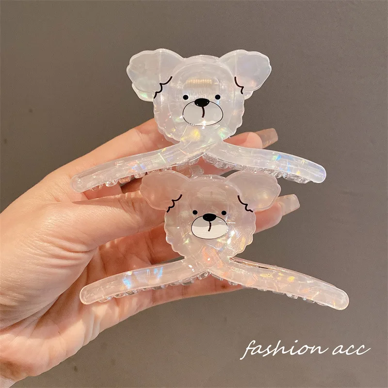 Scissors Shape Hair Claw Clips Women White Shell Shark Jelly Clear Hairclip Girl Hairpin Crab Barrette Clamp Hair Accessories