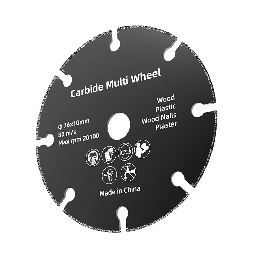 Disque de coupe circulaire pour meuleuse d'angle, lame de scie, bois, céramique, carrelage, plastique, 222222, 76mm, 1 pièce