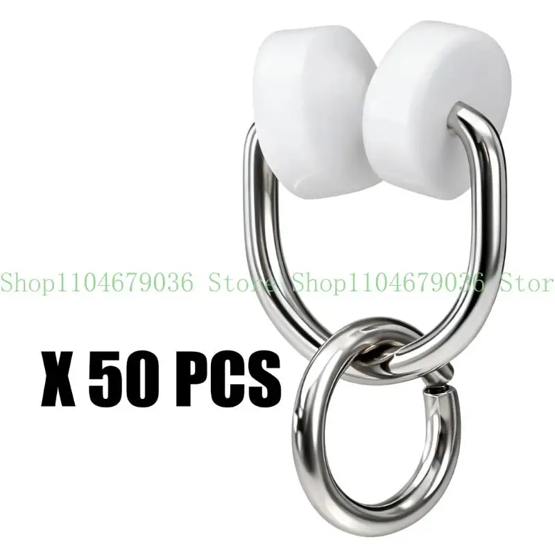652F Quick Install Motorhome Curtain Hook For Multiple Tracks No Tools Required 50pcs