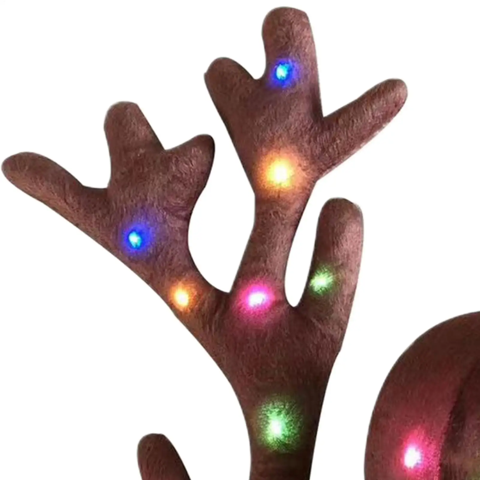 Car Antler Decoration Reindeer Christmas Decoration with LED Light Up Car Truck Vehicle Costume Christmas Antler Deer Decor