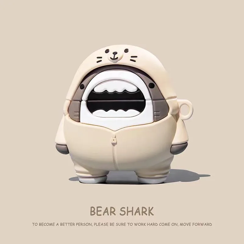 ثلاثية الأبعاد لطيف الكرتون أنيمي حقيبة سماعة الاذن لينوفو LP40 برو LP40 TWS سماعة رأس لاسلكية صندوق لينة سيليكون سماعات الأذن الغطاء الواقي