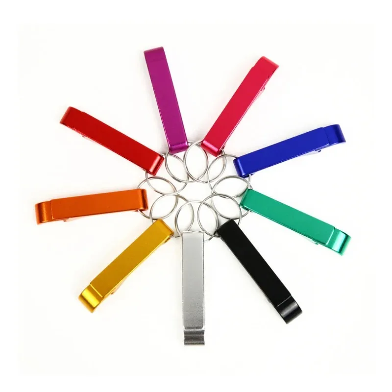 Mini Bottle Opener Portable Color Metal Beer Drink Bottle Opener Keychain Bar Tool Party Favor Gifts image 6