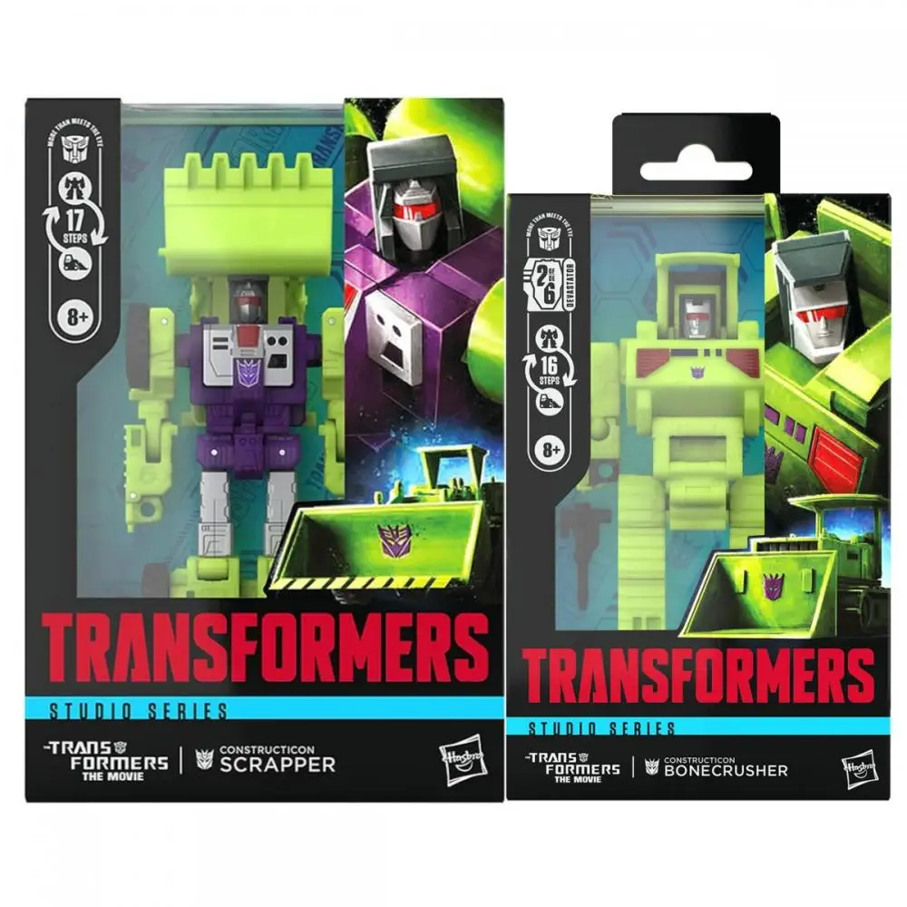 

Transformers Toys The Movie Studio Series Voyager Constructicon Scrapper Deluxe Construction Bonecrusher Action Figure Robot Toy