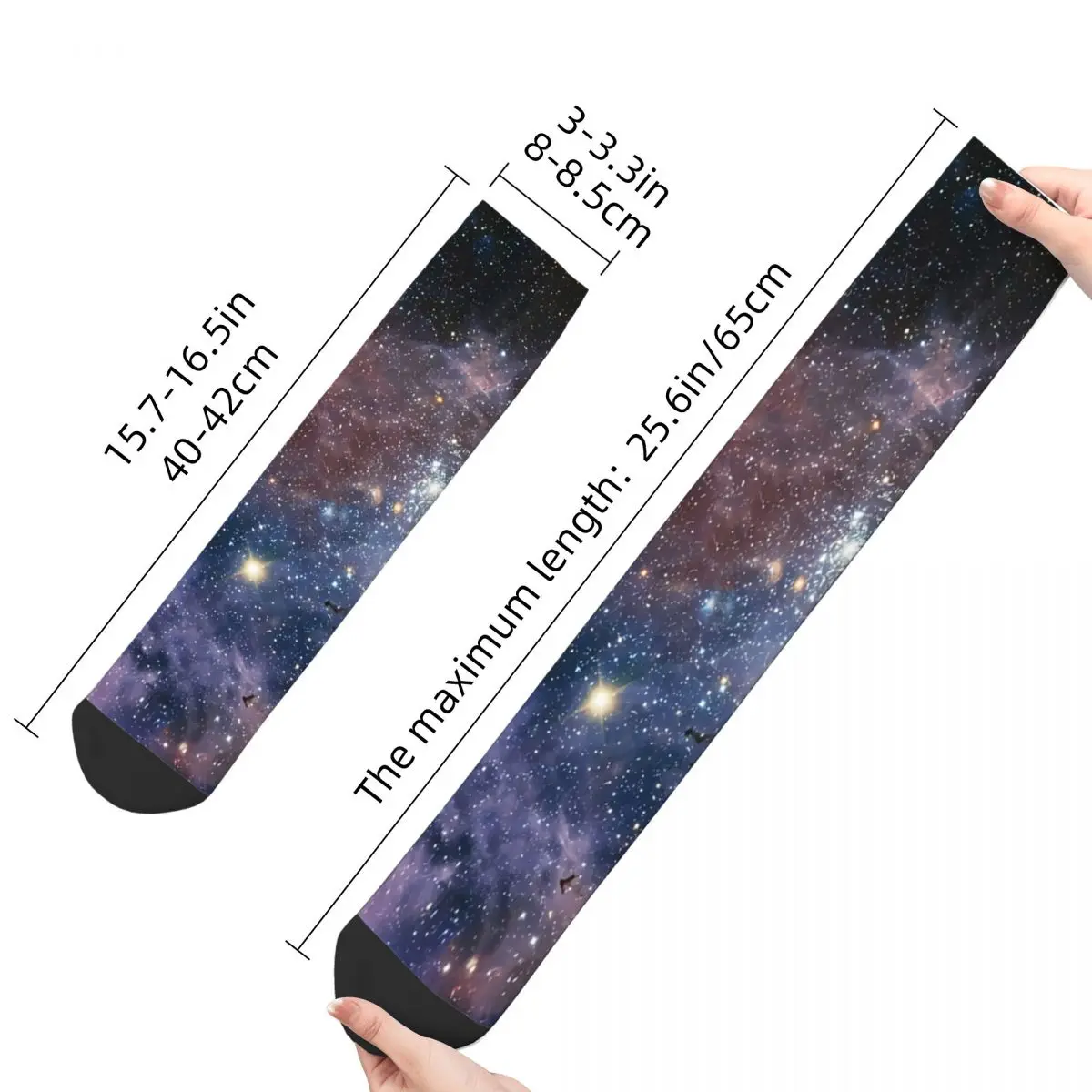 Happy Men's Socks Carina Nebula NGC 3372 Vintage Harajuku Zodiac Star Street Style Casual Crew Crazy Sock Gift Pattern Printed