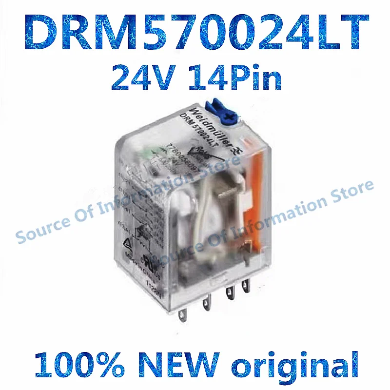 

10 шт. Weidmuller реле DRM570024LT 24V 5A 14Pin 7760056097