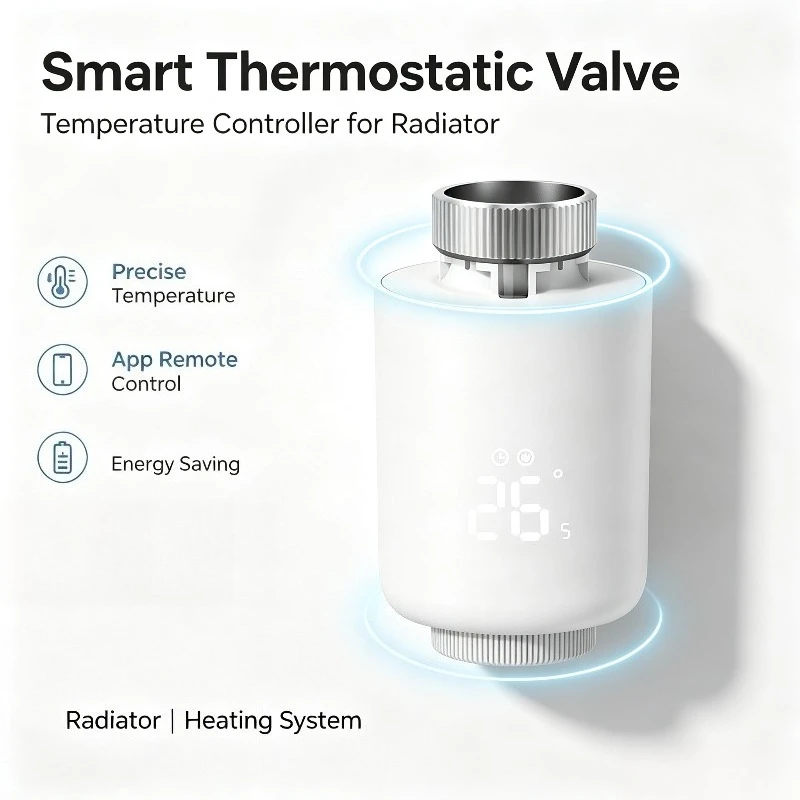 Smart Thermostatic Radiator Valve Controller Mobile APP Control Intelligent Temperature Thermostat for Heating Radiator