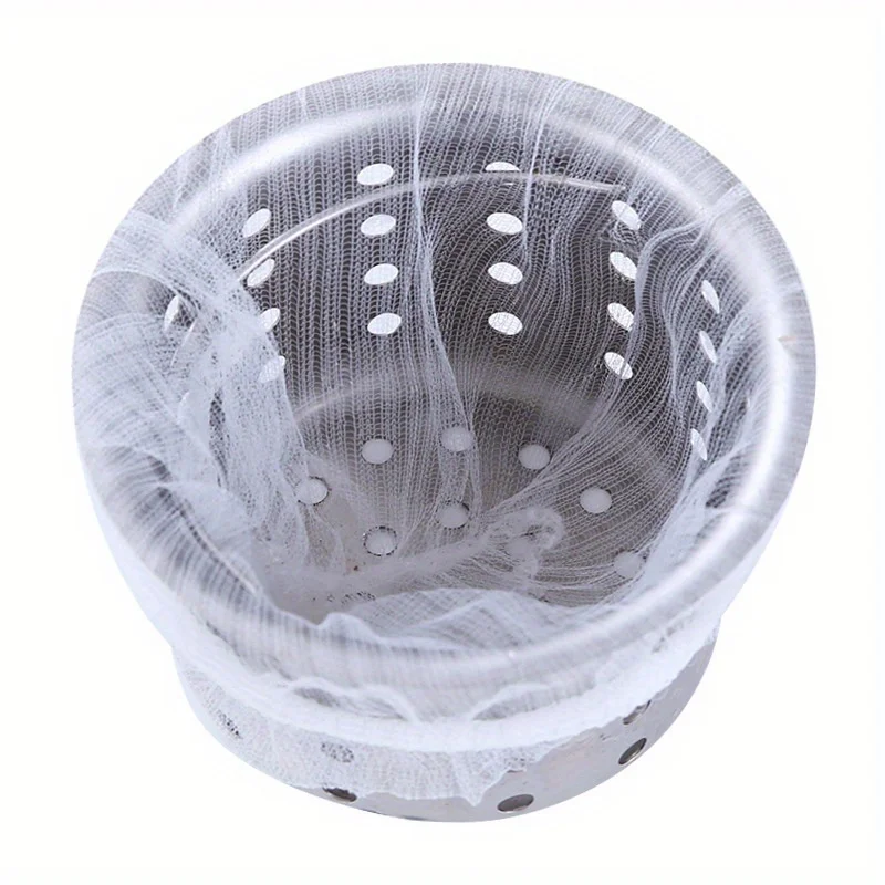 30pcs/bag Large Capacity Disposable Kitchen Sink Strainer Mesh Bag for Collecting Food Waste and Leftovers