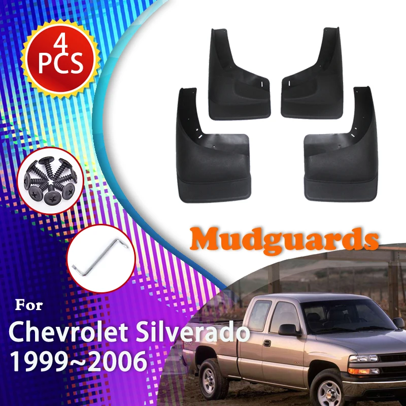 

Car Front And Rear Fender For Chevrolet Silverado GMC Sierra 2002 2005 1999~2006 Splash Guard Mud Flap Mudguard Auto Accessories