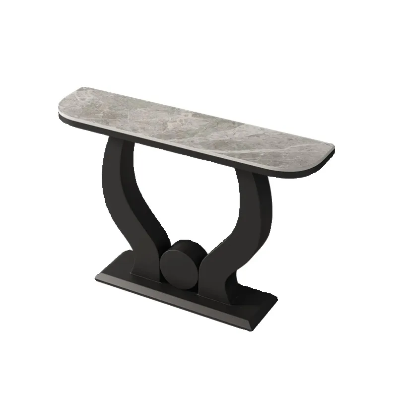 

Luxury Modern Simple Semicircular Porch Table Living Room Hotel Console Table or Porch Corridor Entrance Table