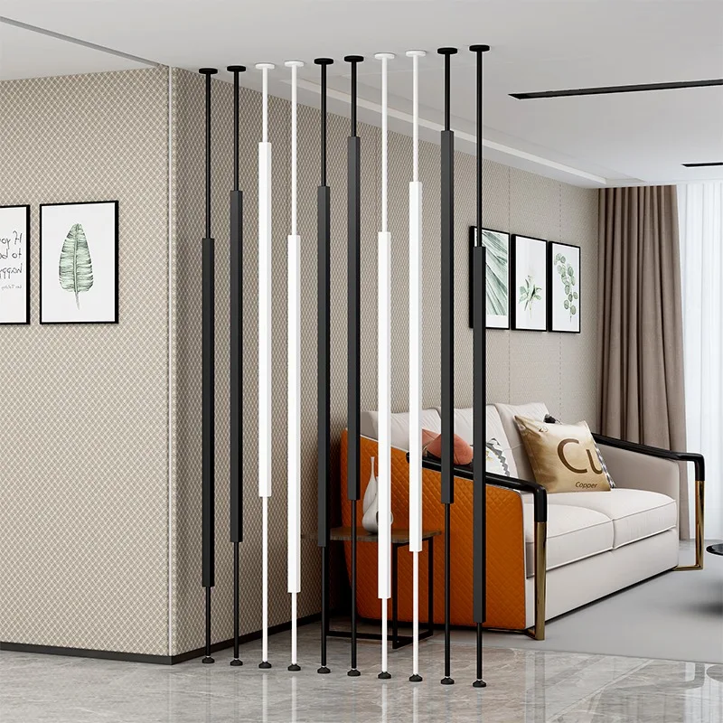 Customized Wrought Iron Screen Partition Column Living Room Dining Room Internet Celebrity Partition No Punching