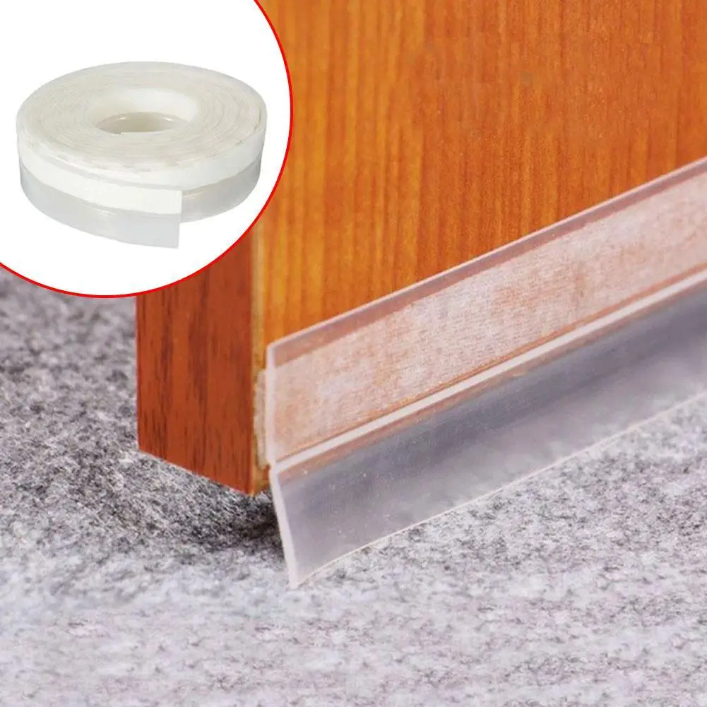 Weather Stripping Door Seal Strip Diep Self-adhesive Draft Stopper Tape Silicone Rubber Door Window Insulation Noise Tool