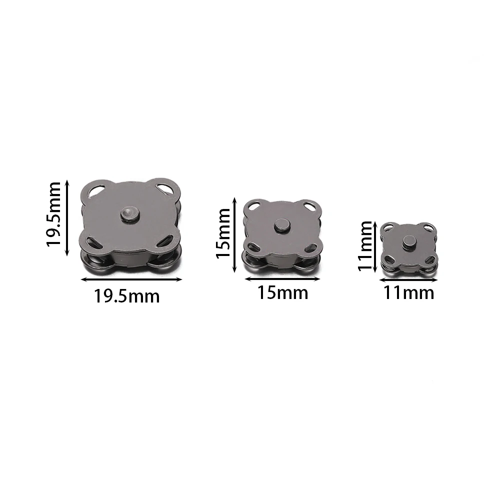 5pcs/lot Metal Magnet Buckle Snap Sew-on Fasteners Buttons Kits DIY Sewing Garment Accessories Materials Buckle
