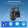 SECTEC 투야 태양광 PTZ 카메라 보안 와이파이 CCTV 무선 방수 감시 카메라, 야외 야간 투시, 3MP 4