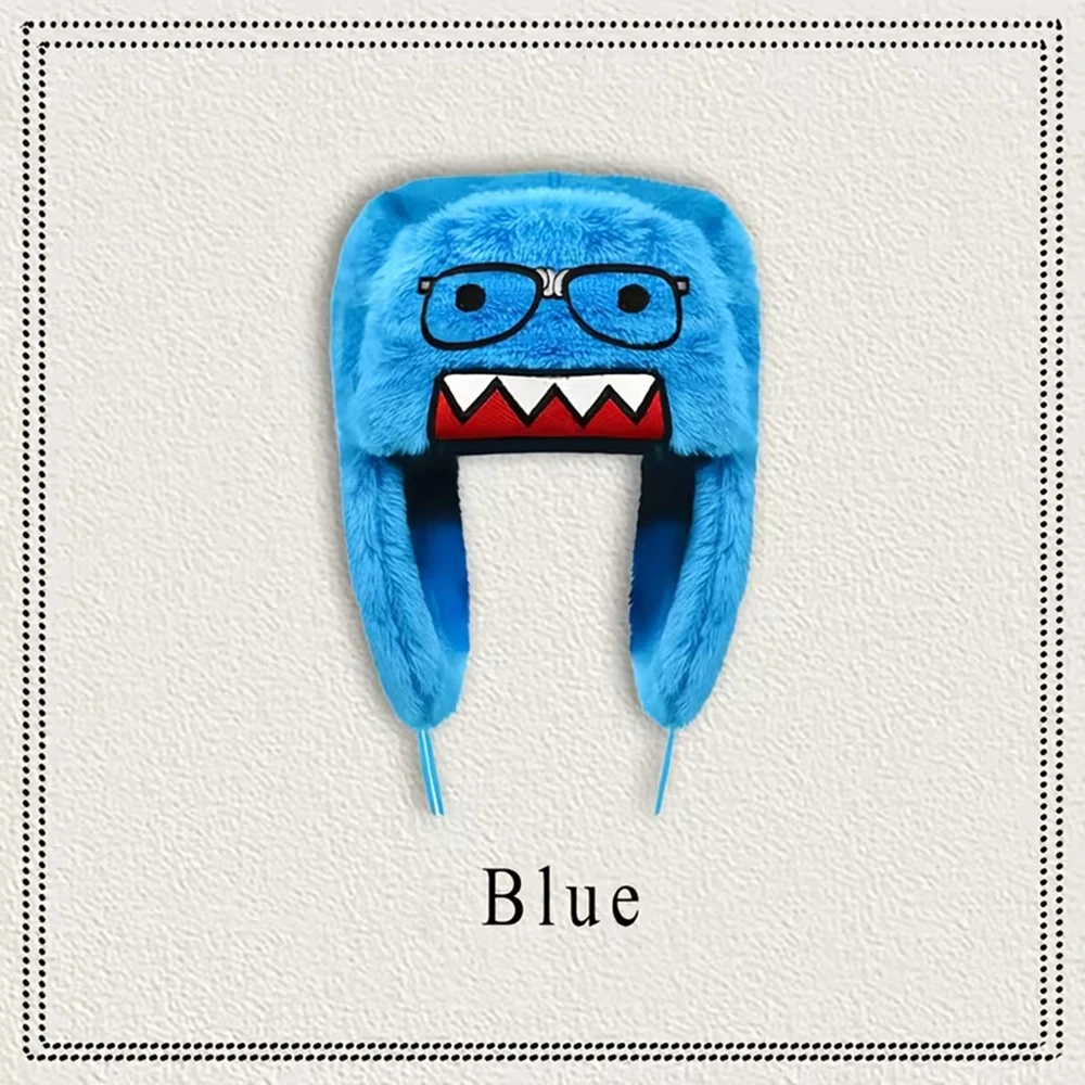 Autumn Winter Unisex Woolen Pilot Pullover Hat Funny Expression Glasses Embroidery Streetwear Multi-Color Available
