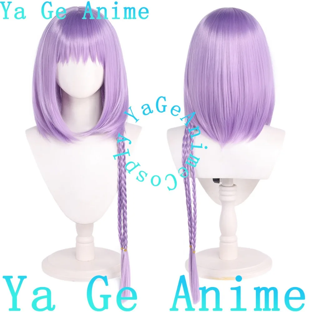 

Парик для косплея Яге Балалы из «Фей» (Ян Лили), темный маг, имитация кожи головы, фиолетовый микс