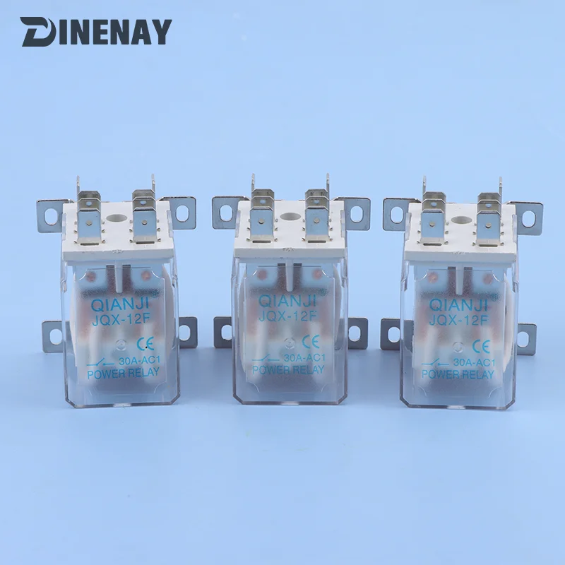 JQX-12F-2Z 12VDC/24VDC/220VAC 30A 8 Pin Electromagnetic Power Relay DPDT 2 NO 2 NC