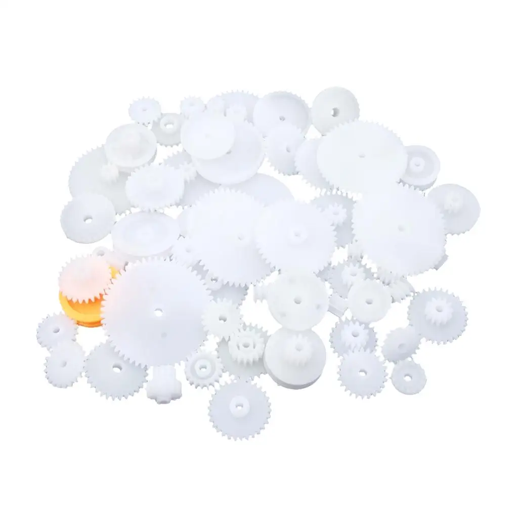 مجموعة تروس بلاستيكية للحرف اليدوية لنماذج سيارات تجميع الروبوت التعليمي ومشاريع الأطفال