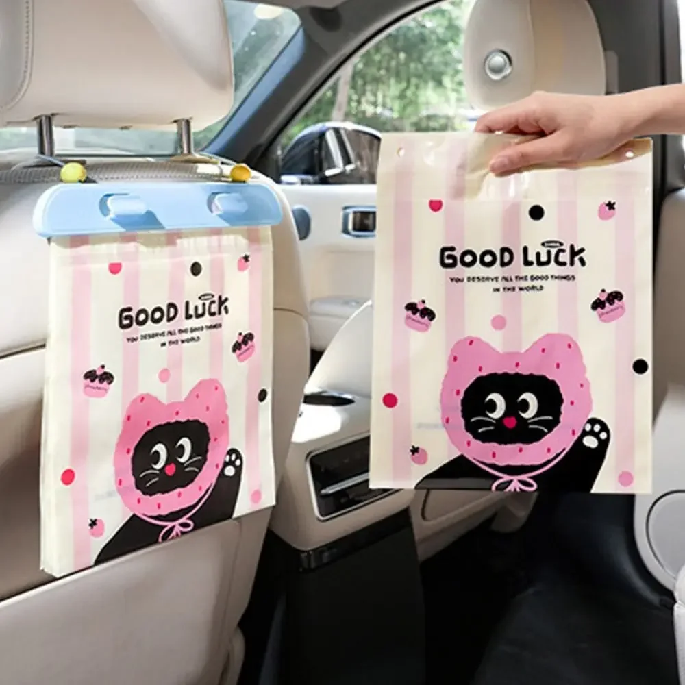 

Portable Reusable Car Hanging Trash Bag with Adhesive Mount - Vehicle Interior Storage Case for Organizing