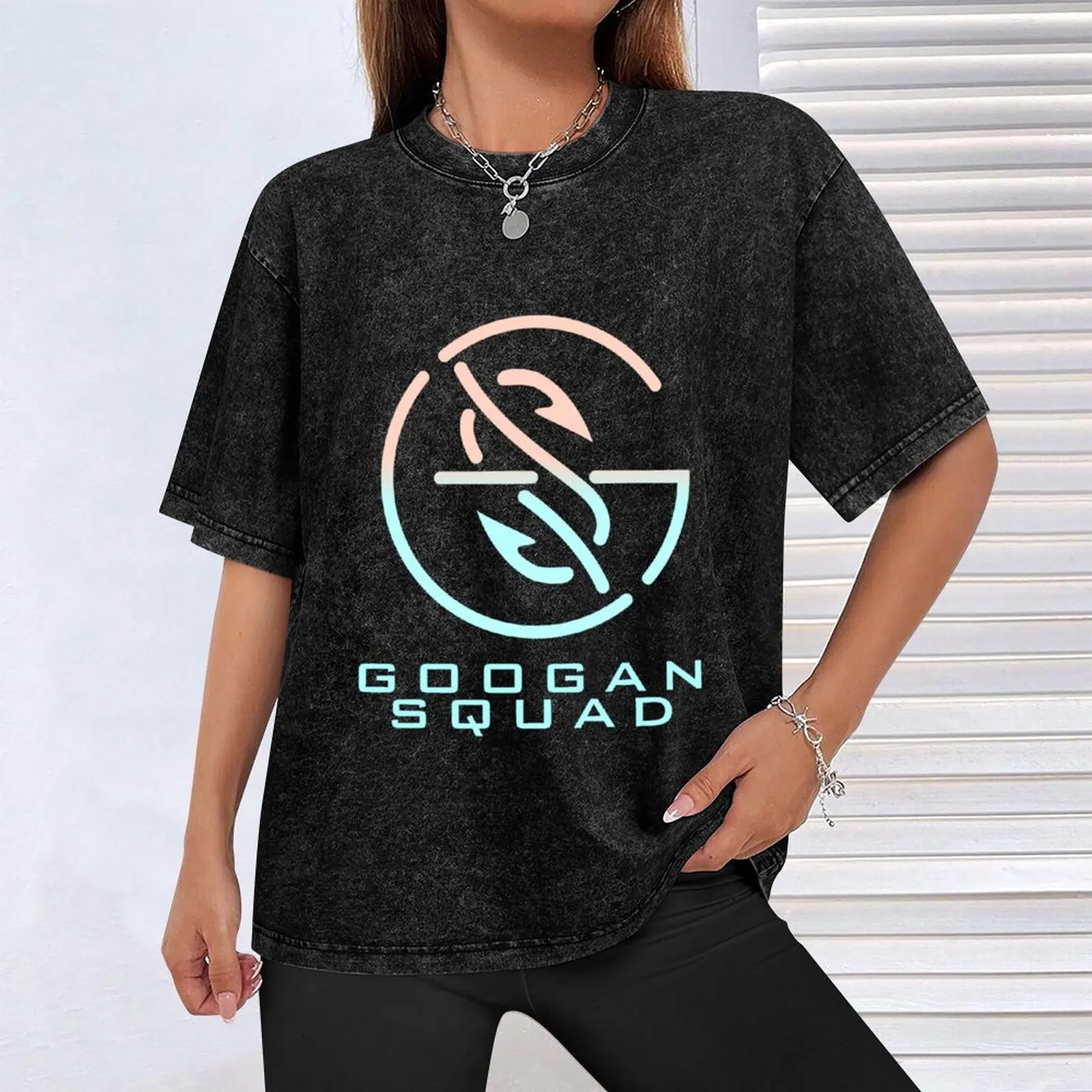 googan sunset fisherman pocket T-Shirt Fashion Letter Print T-Shirt view 4