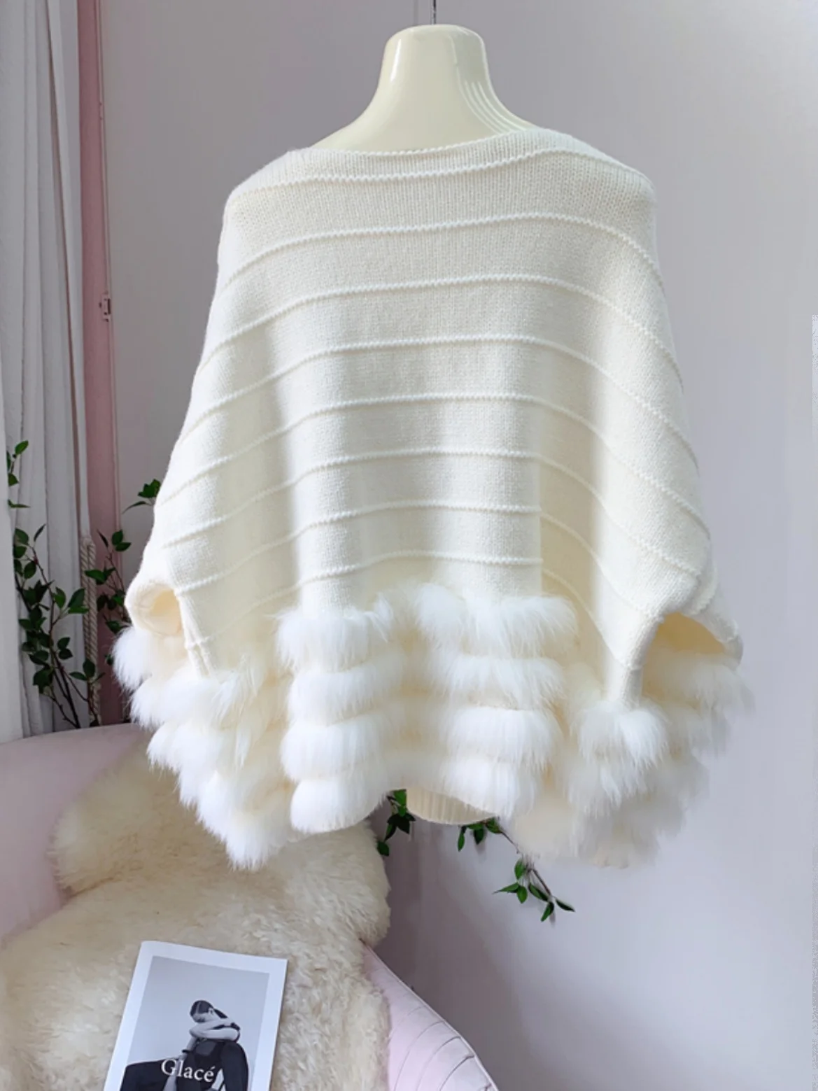 Fur CoatSpring New Fox Fur Grass Loose Sweater Slimming Knitwear