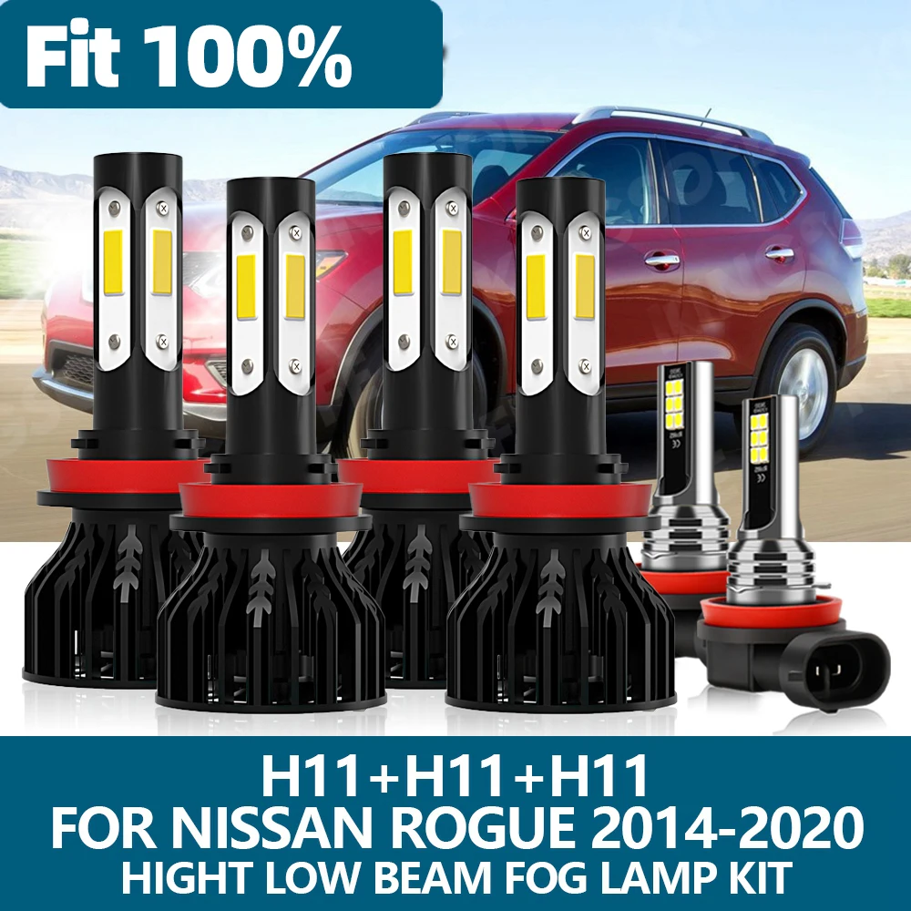 

6 шт., фонари для Nissan Rogue 2014, 2015, 2016, 2017, 2018, 2019