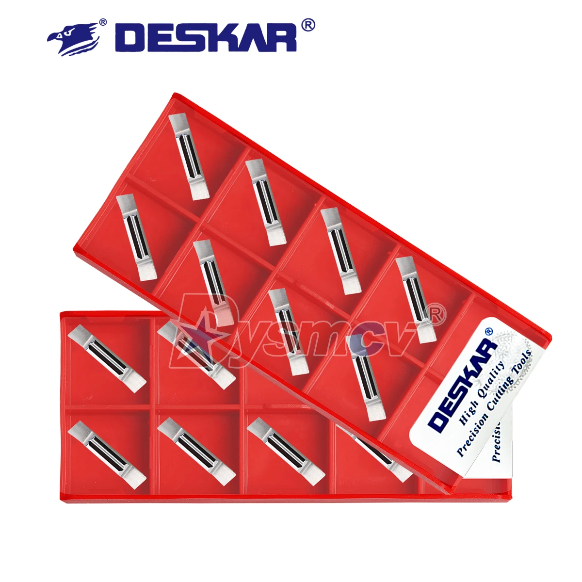 

DESKAR 100% Original Grooving Blades MGGN150 200 300L-8 K10 Processing Copper And Aluminum CNC Lathe Cutting Blades Cutting Tool