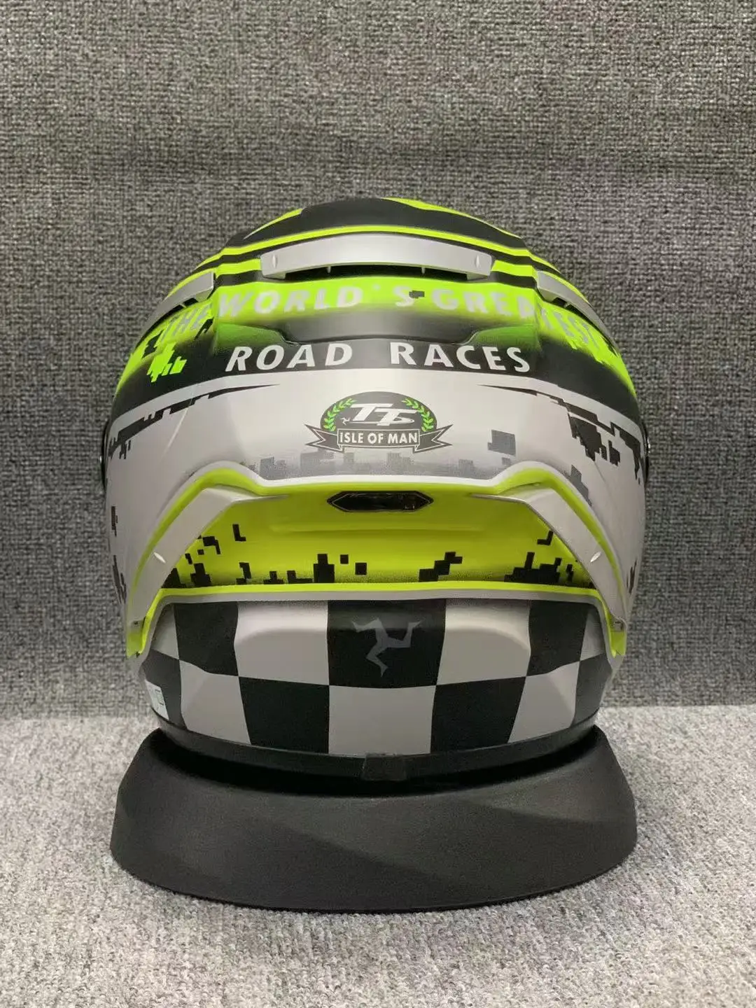 Motorcycle helme Full Face X14 isle of man TT X-Sprit  green  Motocross Racing Motobike Riding Helmet Casco De Motocicleta