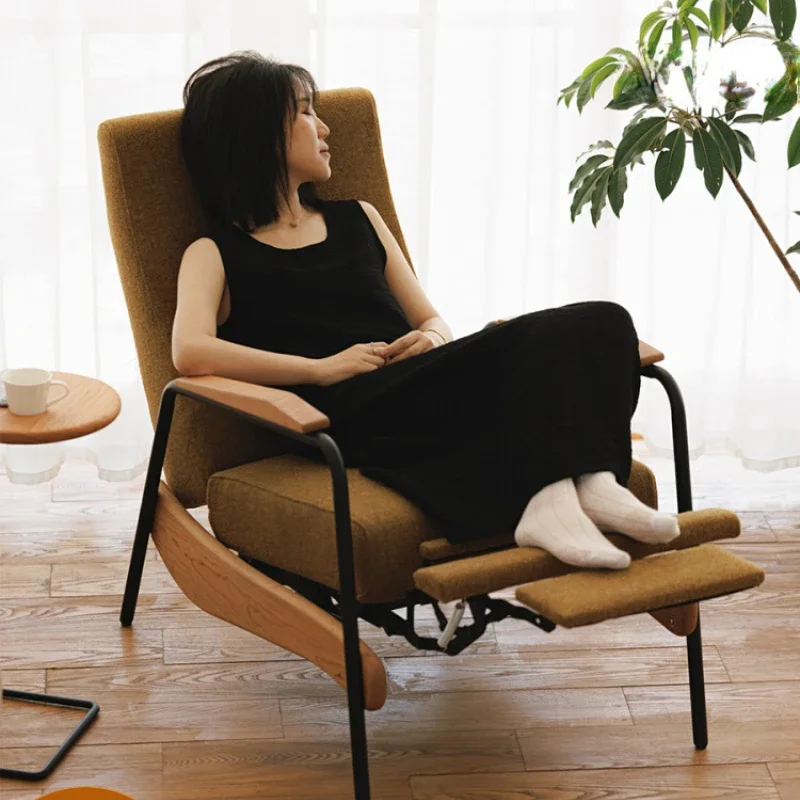 

Functional chair Japanese multifunctional single person sofa fabric lounge lounge chair lounge