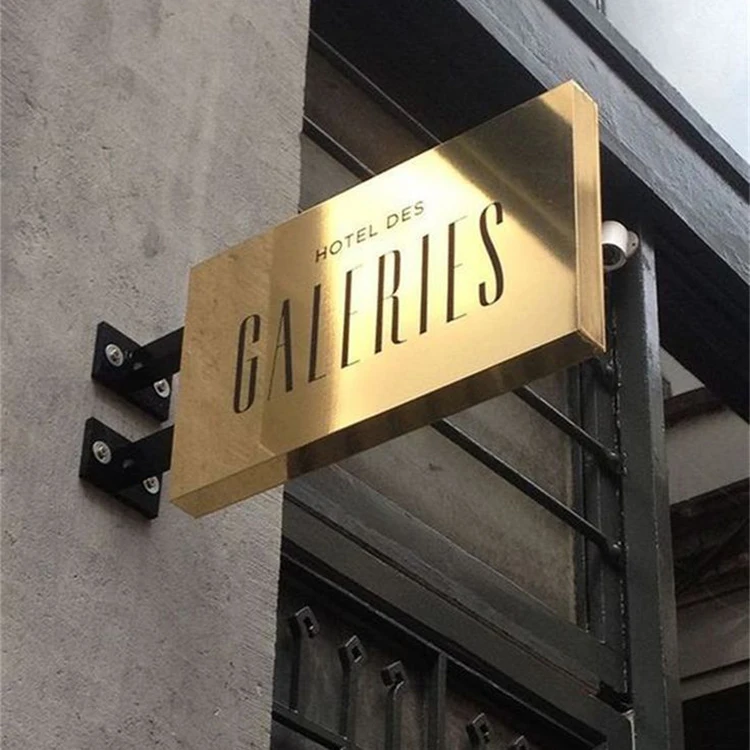 Laser Cut Round Logo Sign Business Light Box Metal Custom Company Name Sign Double Sided LED Light Box - view 2