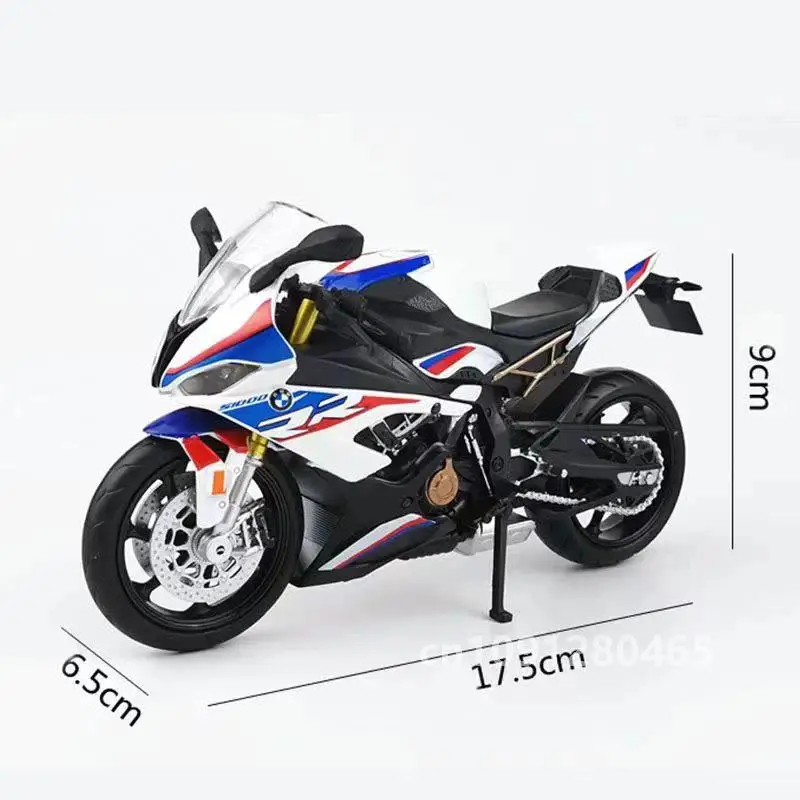 لعبة دراجة نارية 1/12 BMW S1000RR 1:12 RMZ City Diecast نموذج سباق معدني سوبر سبورت مجموعة مصغرة هدية للأولاد والأطفال