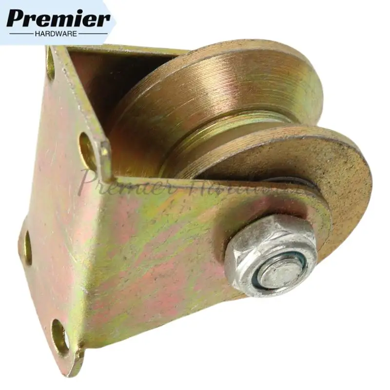 60MM Diameter Heavy Duty Triangle Wheel - U-Shaped Bearing Groove Pulley Track Wheel & Movable Door Caster Guide Wheel