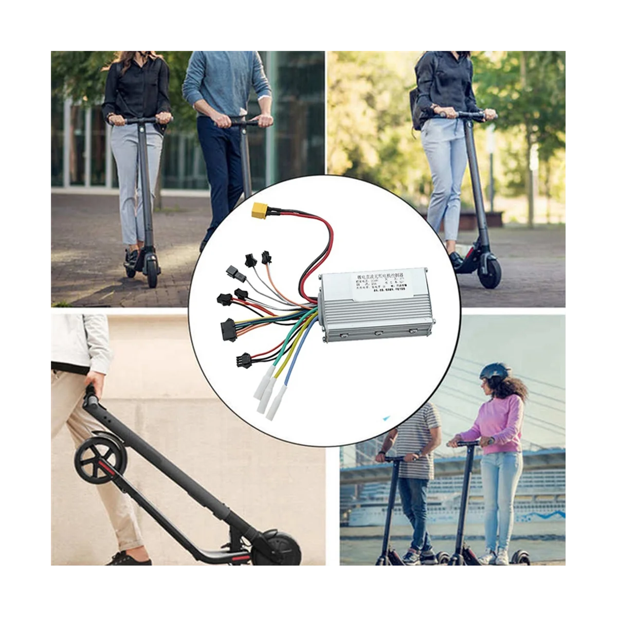 Per JP 48V 25A Controller motore Brushless + Kit misuratore cruscotto 36-60V per accessori per Scooter elettrici JP