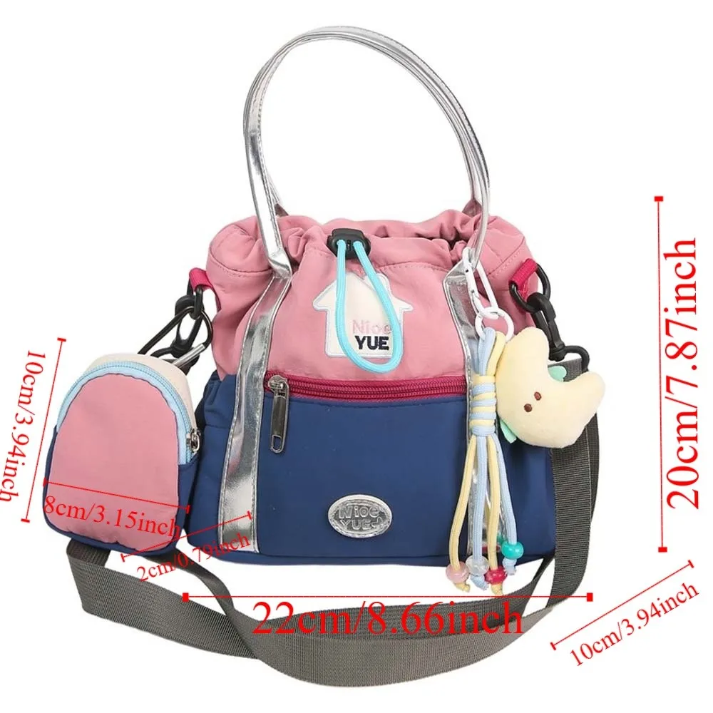 حقيبة كروس محمولة لتسلق الجبال مطرزة سريعة الجفاف من النايلون حقيبة كتف مضادة لرذاذ الماء خفيفة الوزن