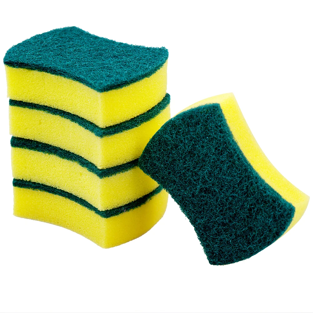 

Durable Cleaning Sponge Pad for Kitchen Bathroom Scouring Pads Water Absorbing Delicate Surface Ideal Dishes Faucets Stove Sink