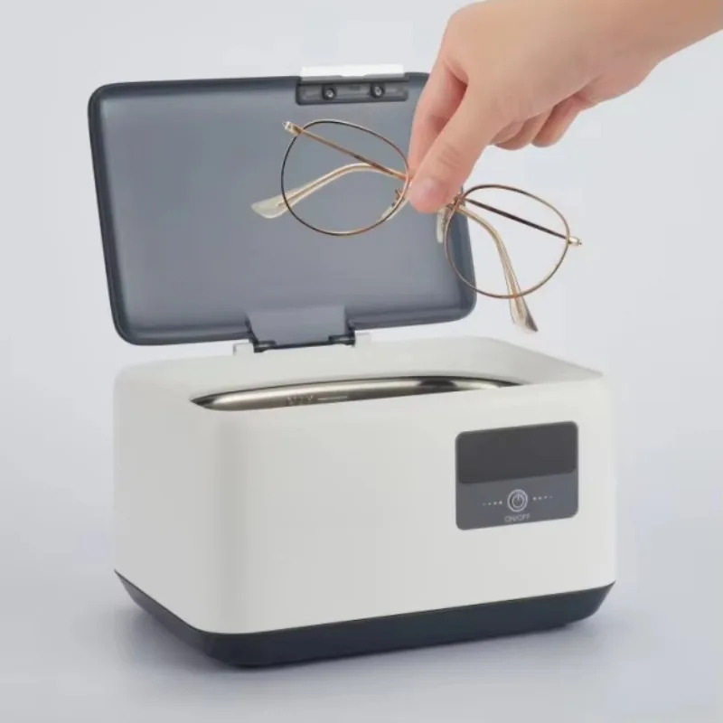

Custom logo Coins Silver Cleaning One Click Ultrasonic Cleaners Small Bath Jewelry Glasses Lenses Cleaner