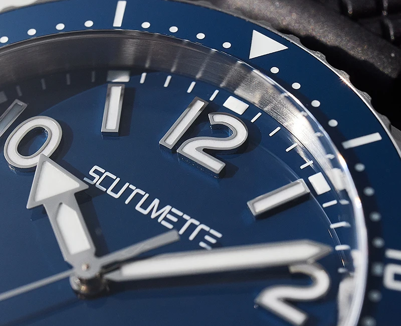 SCUTUMETTE Men Diver Watch Automatic Mechanical Wristwatch 20Bar Waterproof Enamel Dial Luminous Sapphire NH38 Ceramic Bezel