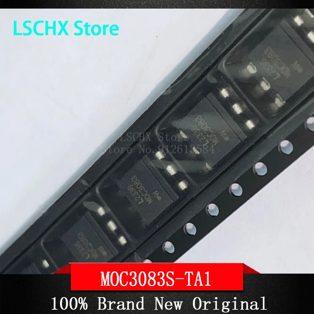 10PCS MOC3083 MOC3083S-TA1 SMD-6 Triac Output Optocoupler IC Chip Integrated Circuit