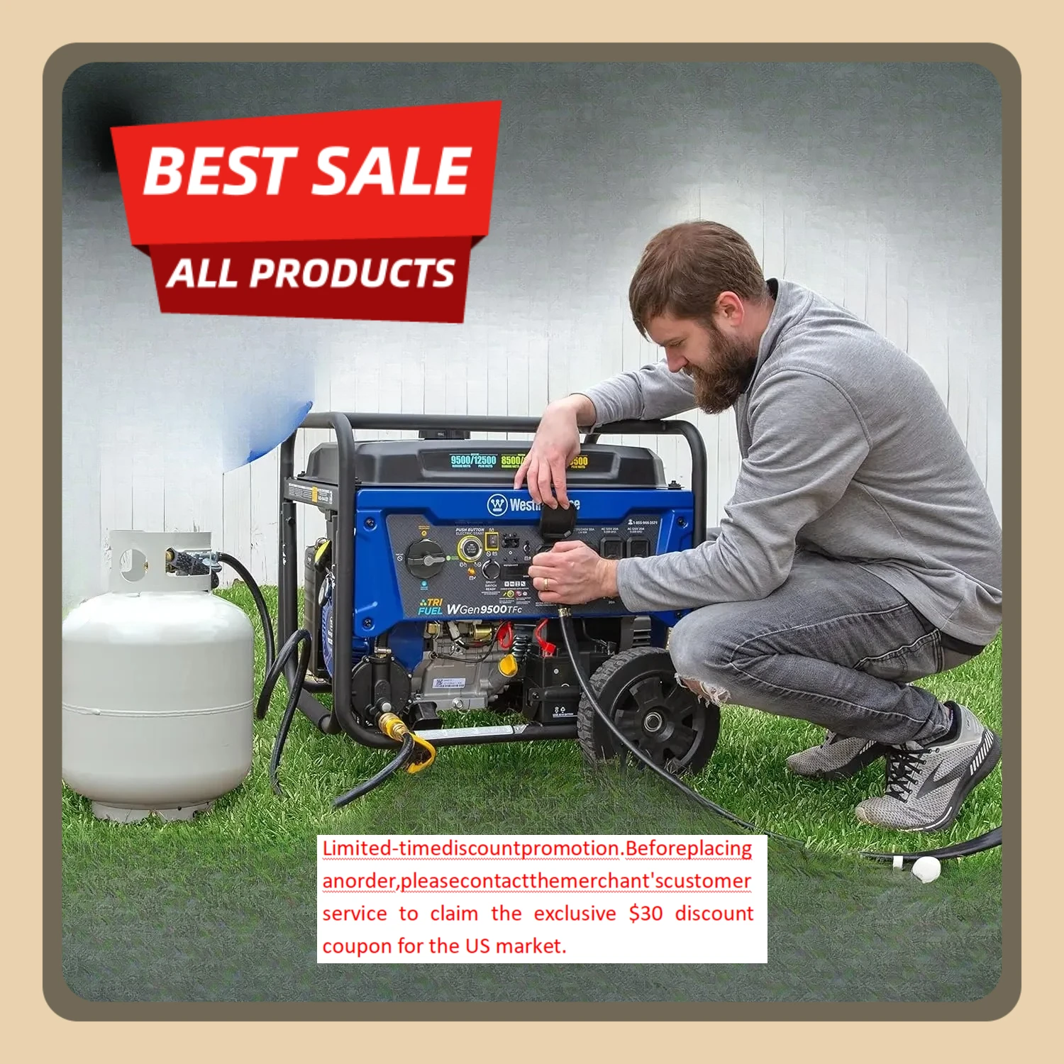 [XMSJ-مخزون محدود، اشتر الآن! ]12500 ذروة وات مولد محمول احتياطي منزلي ثلاثي الوقود، بدء تشغيل كهربائي عن بعد، مفتاح نقل إعادة