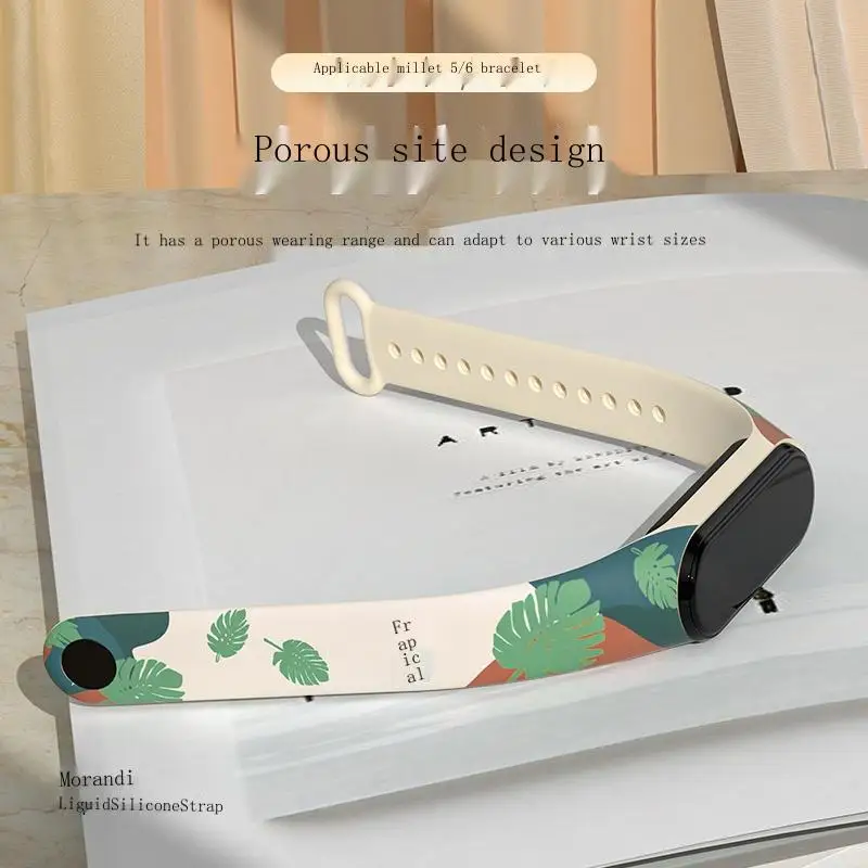 Silicone Watch Band for Xiaomi Mi Band 7 6 5 4 3 Strap Miband 6 5 Watchband Bracelet Smart Watch Sport Wristband correa