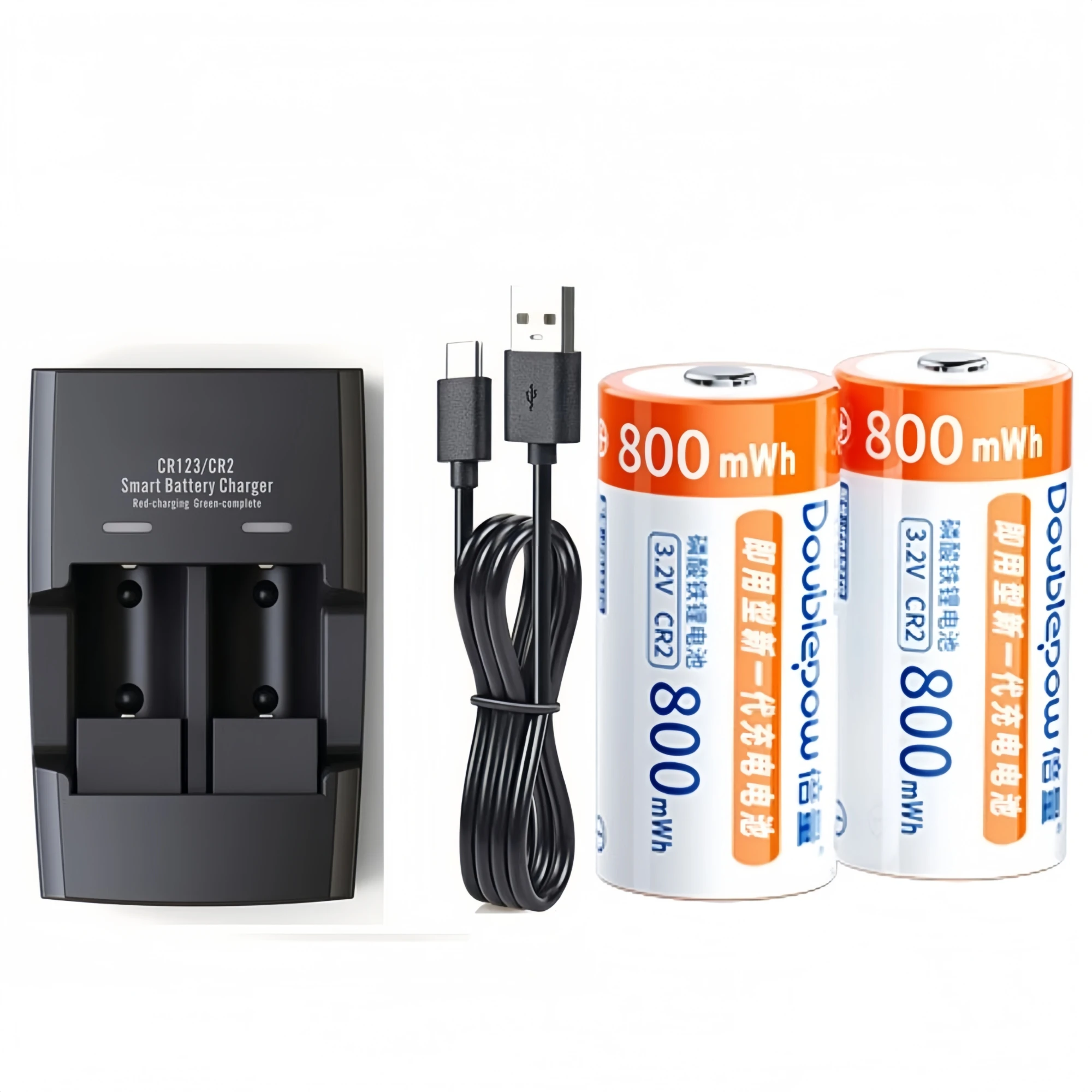 2PCS CR2 Lifepo4 Ba…