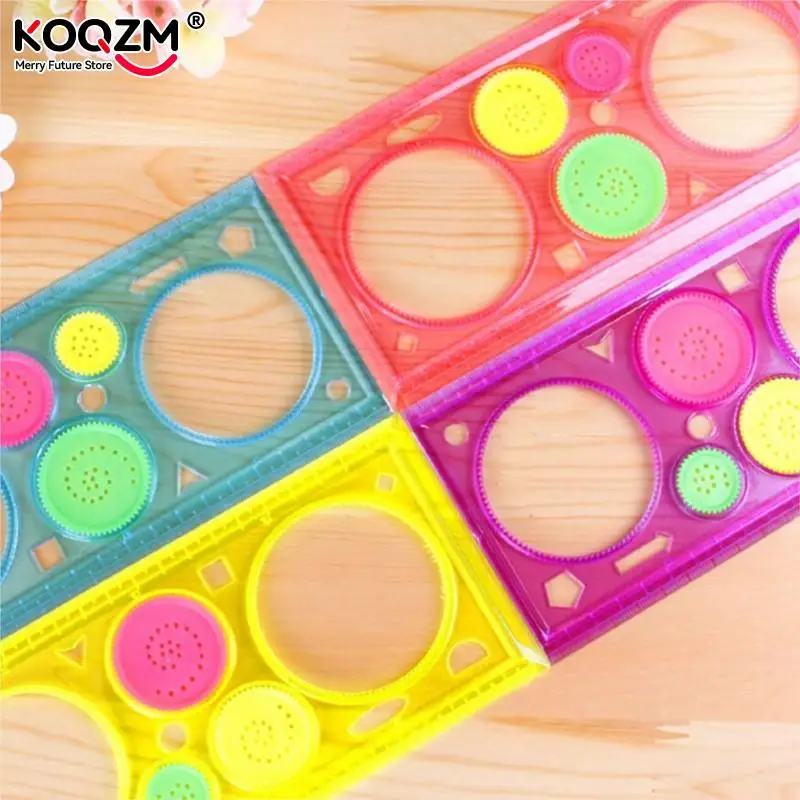 1PC Spirograph Geometric Ruler Learning Drawing Tool Stationery For Student School Rulers Office Supplies Set Creative Good Gift