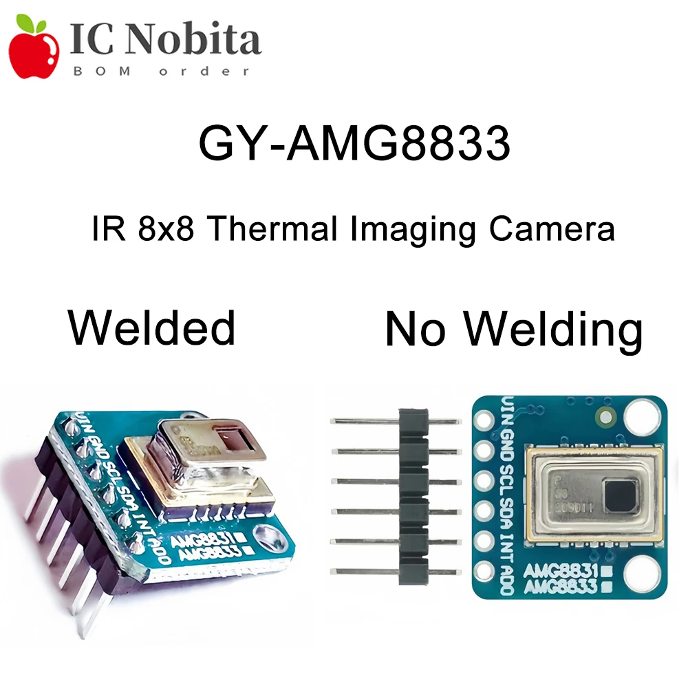 

1PCS High Precision GY-AMG8833 Infrared Temperature Sensor Module 8x8 Pixel Array I2C Interface Thermal Camera for Arduino ESP32