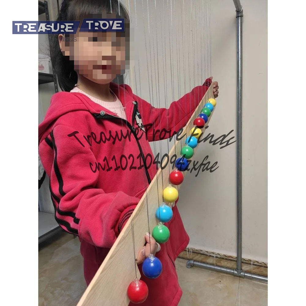 

Single pendulum wave 15 balls Color serpentine pendulum Toys Educational Science Small experiment Parent-child interaction