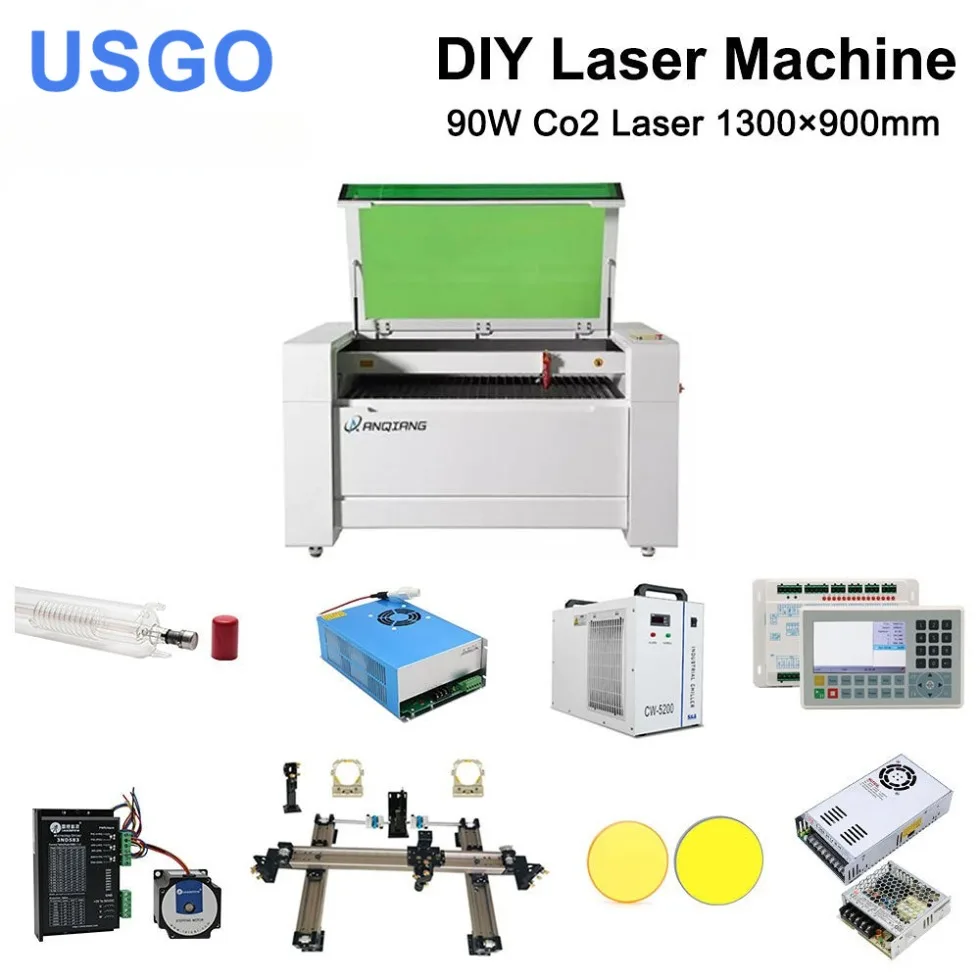 USGO DIY RECI W2 Laser Mechanical Kit Customized for 1390 CO2 Laser Machine Laser Solution of All Parts